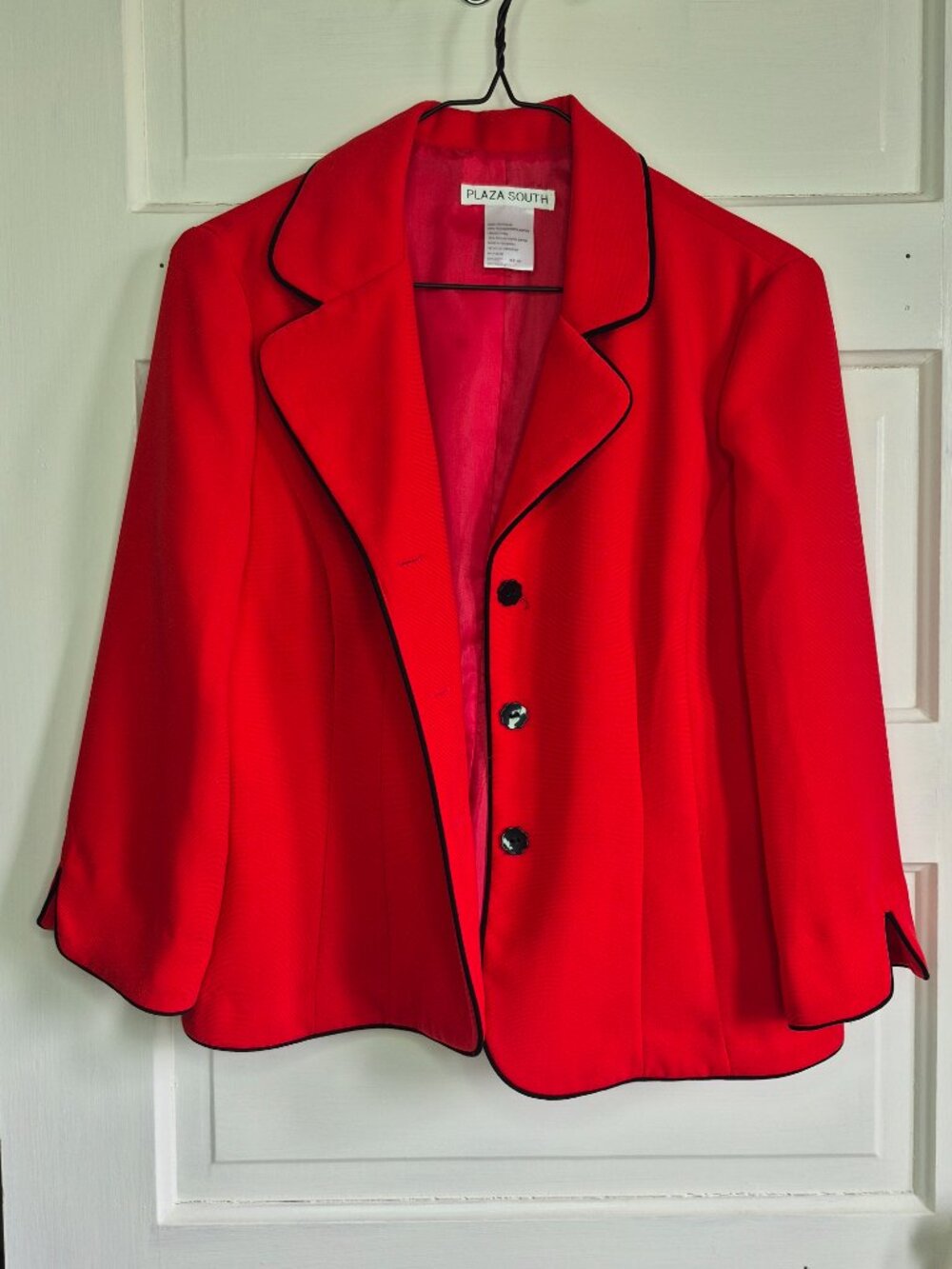 red blazer